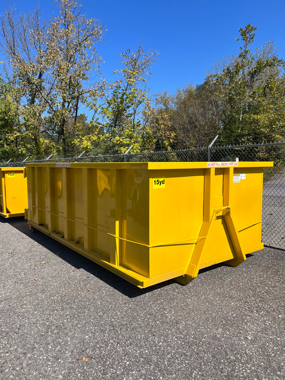 Displays the product photo for Suncoast Dumpster Rentals 15 Yard Roll-Off Dumpster in Pinellas County, FL